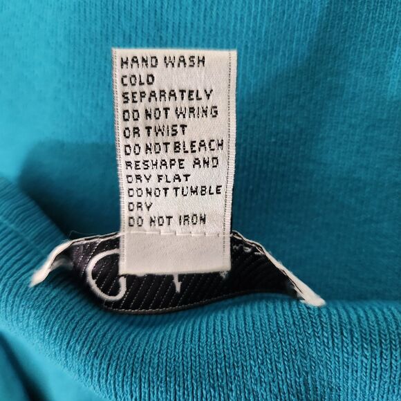 Carducci Women's Top Size 3X Blue Teal Classic Knit Sequin Detail Vintage EUC - Picture 5 of 6